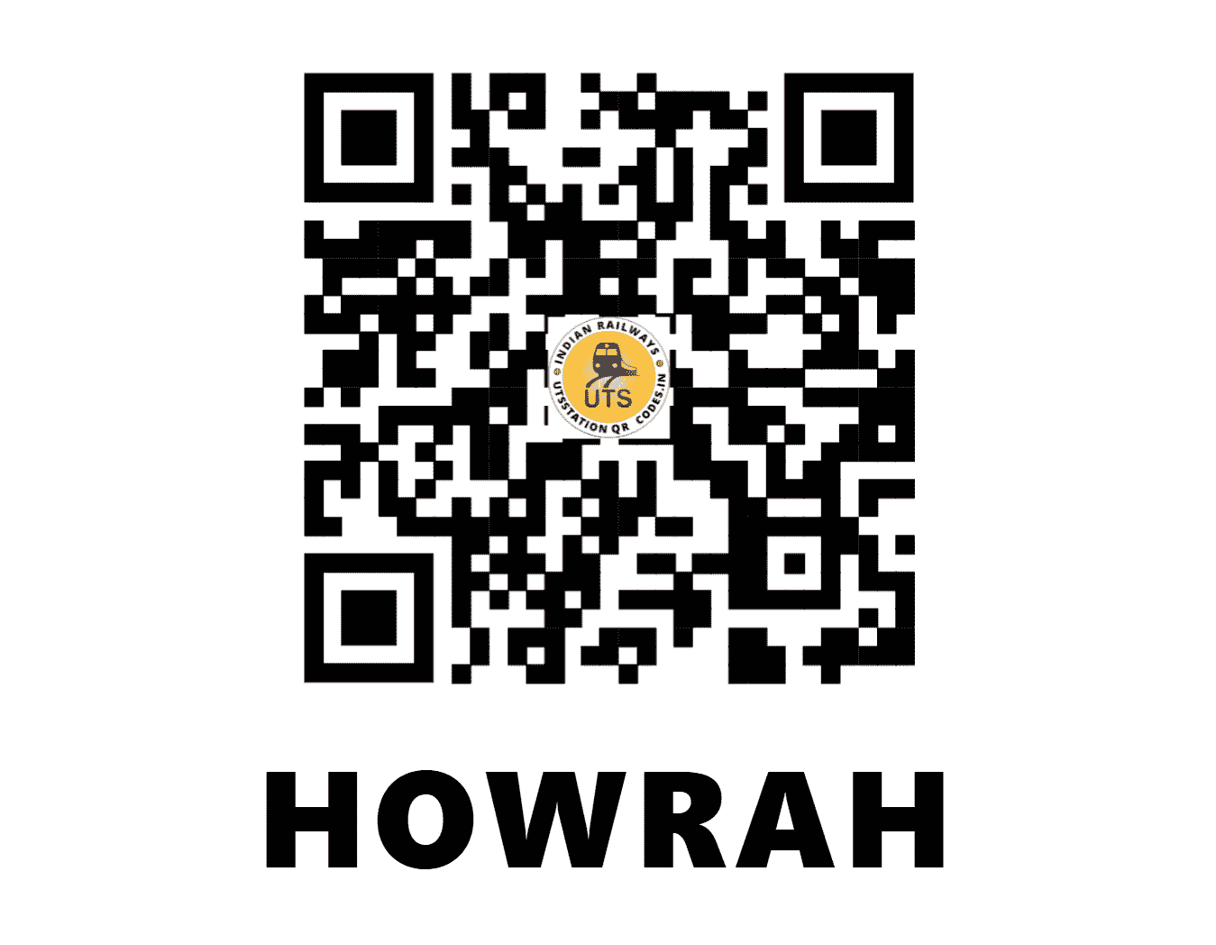 UTS QR Code for HOWRAH - HWH - ER (WEST BENGAL)
